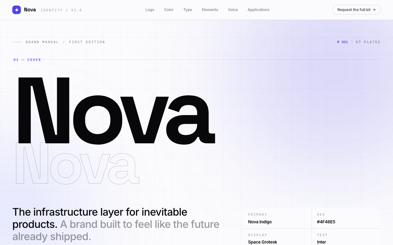 Nova template preview